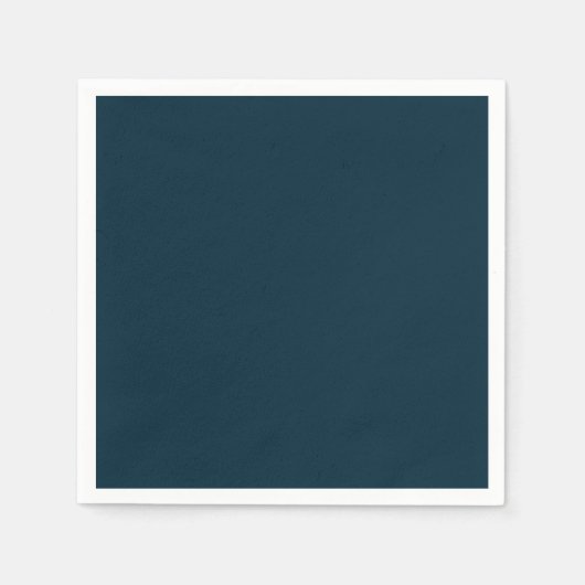 Simple Bold Dark Blue Party スタンダードカクテルナプキン (正面)