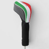 Simple Bold Italian Flag Personalized   Golf Head  ゴルフヘッドカバー (アングル)