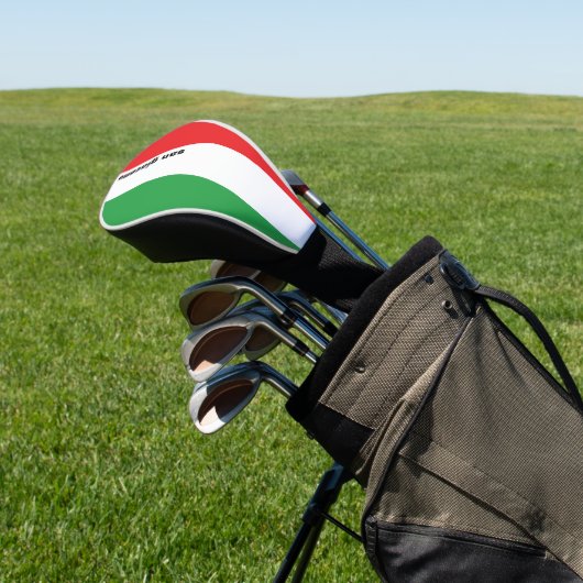 Simple Bold Italian Flag Personalized   Golf Head  ゴルフヘッドカバー (インサイチュ)