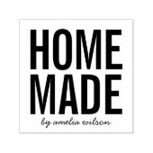 Simple Bold Personalize with Name Homemade セルフインキングスタンプ (デザイン)
