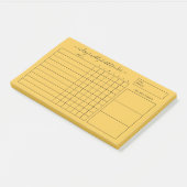 Simple Bold Yellow Weekly Habit Tracker ポストイット (アングル)