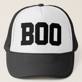 Simple “Boo” Halloween Trucker Hat  キャップ