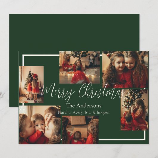 Simple Border Holiday Card シーズンカード (正面/裏面)