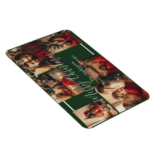 Simple Border Holiday Card  マグネット (右側)