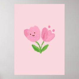 Simple Botanical Green Leaf Minimalist Print ポスター