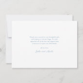 Simple Bow Boy Photo Collage Baby 案内状 (裏面)