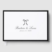Simple Bow Classic Wedding ゲストブック (正面)