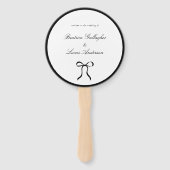 Simple Bow Classic Wedding ハンドファン (裏面)