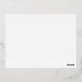 Simple Bow Classic Wedding Foil RSVP Card 箔招待状ポストカード (裏面)