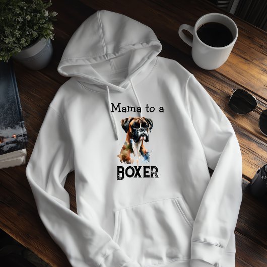 Simple Boxer Mama Brown Personalize パーカ