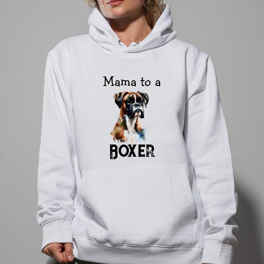 Simple Boxer Mama Brown Personalize パーカ