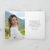 Simple Boyfriend | Girlfriend Photo Birthday カード (内部)