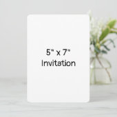 Simple Brand Promotion Rounded 5" x 7" 招待状 (スタンド正面)