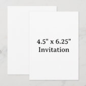 Simple Brand Promotion Squared 4.5" x 6.25" 招待状 (正面/裏面)
