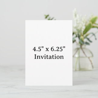 Simple Brand Promotion Squared 4.5" x 6.25" 招待状