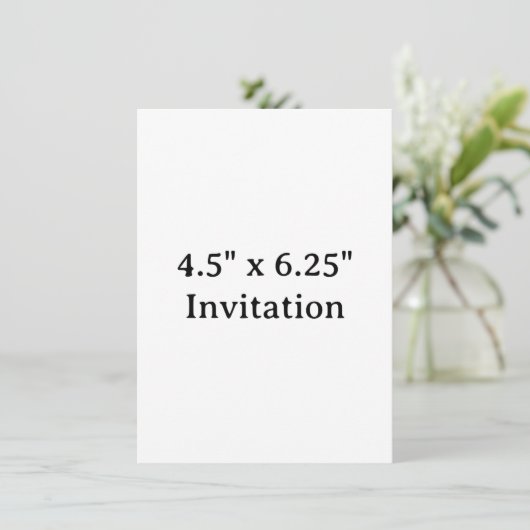 Simple Brand Promotion Squared 4.5" x 6.25" 招待状 (スタンド正面)