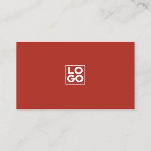 Simple brick-red 名刺 (裏面)
