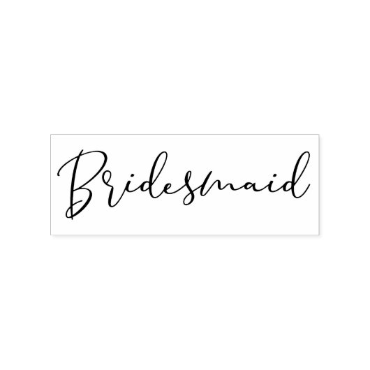 Simple Bridesmaid Quote Tipography Script ラバースタンプ (インプリント)