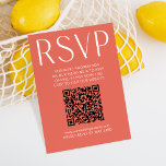 Simple Bright Pink Wedding RSVP Online QR Code<br><div class="desc">Designed to coordinate with for the «Bright» Wedding Invitation Collection. To change details,  click «Details». To move the text or change the size,  font,  or color,  click «Edit using Design Tool». View the collection link on this page to see all of the matching items in this beautiful design.</div>