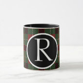SImple buffalo plaid monogram Mug マグカップ (中央)