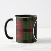 SImple buffalo plaid monogram Mug マグカップ (左)