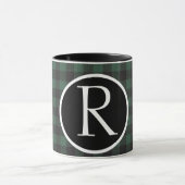 SImple buffalo plaid monogram Mug マグカップ (中央)