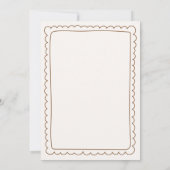 Simple Bun in the Oven Baby Shower Invitation 招待状 (裏面)