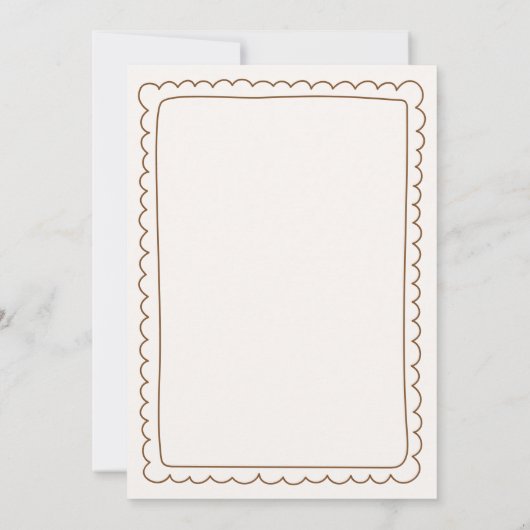 Simple Bun in the Oven Baby Shower Invitation 招待状 (裏面)