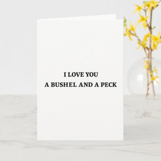 Simple Bushel Peck Love Card カード (黄色い花)