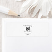 Simple business company website barcode QR add nam ラベル (インサイチュ)