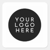 Simple Business Custom Logo スクエアシール (正面)