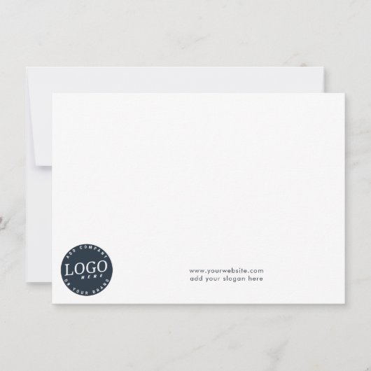 Simple Business Logo and Corporate Thank You Card (正面)
