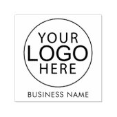 Simple Business Logo and Name Custom セルフインキングスタンプ (デザイン)