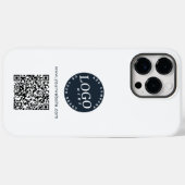 Simple Business Logo and QR Code Custom Case-Mate iPhoneケース (裏面 (横))