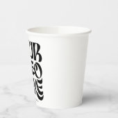 Simple Business Logo and Text Cool 紙コップ (左)