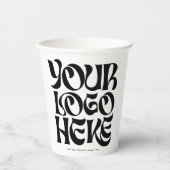 Simple Business Logo and Text Cool 紙コップ (正面)