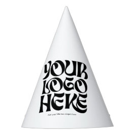 Simple Business Logo and Text Funny パーティーハット