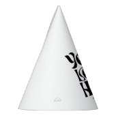 Simple Business Logo and Text Funny パーティーハット (左)