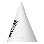 Simple Business Logo and Text Funny パーティーハット (右)