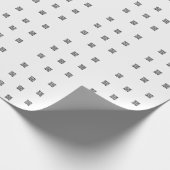 Simple Business Logo and Text Tiny Elements White ラッピングペーパー (角)