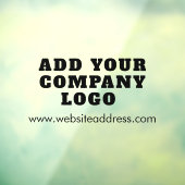 Simple Business Logo and URL Corporate ウィンドウサイン (シート3)