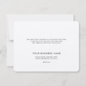 Simple Business Logo and Website Customers サンキューカード (裏面)