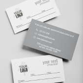 Simple Business Logo Appointment Card  予約カード