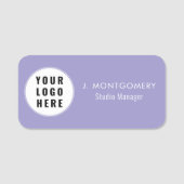 Simple Business Logo Company Employees Staff 名札 (正面)