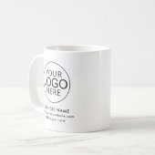 Simple Business Logo Company Promotional Swag コーヒーマグカップ (正面左)