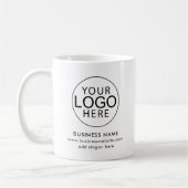 Simple Business Logo Company Promotional Swag コーヒーマグカップ (左)