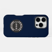 Simple Business Logo Corporate Employees iPhoneケース (裏面横)