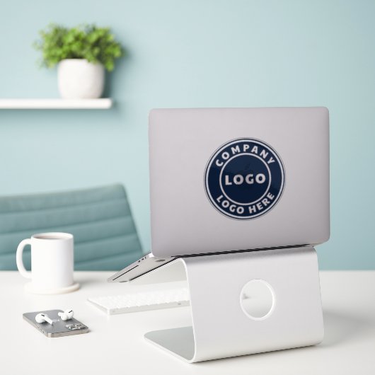 Simple Business Logo Corporate Employees Laptop シール (デスク上のノートパソコン)