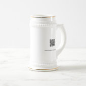 Simple Business logo Custom QR code website ビールジョッキ (正面右)