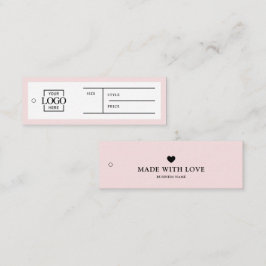 Simple Business Logo Label Clothing Price Hang Tag スキニー名刺